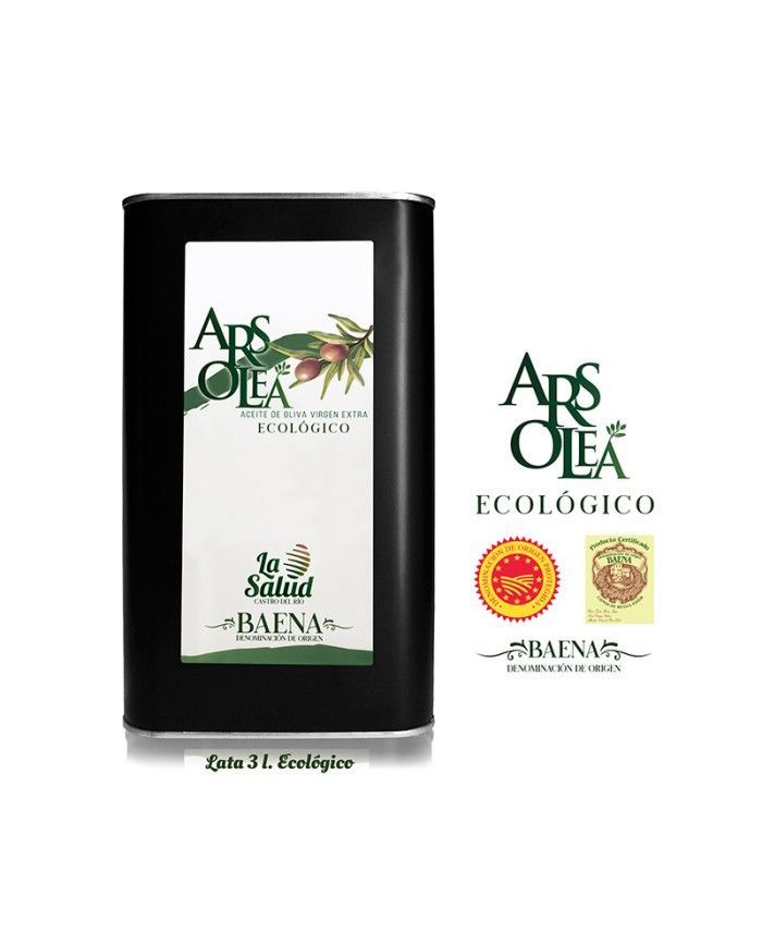 Caja de 3 Latas 3L Virgen Extra Ecológico - Ars Olea